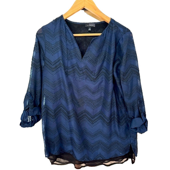 Tops - The Limited blue and black blouse in good condition